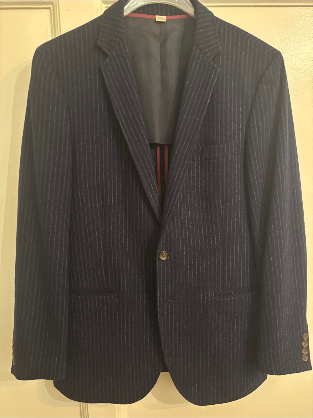J. Crew Navy Pinstripe Blazer